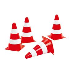 RollyPylons, et sæt med 4 pylons til kreativ og sikker leg udendørs.