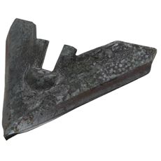 Gåsefods-plovjern knock-on 320 mm, effektiv til at skære gennem jorden.