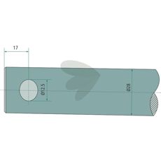 Balspyd buet Længde 600mm, Saphir, Stoll - JF 53209