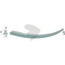 Balspyd buet, til svejsning Længde 600mm 26X56mm