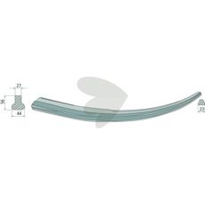 Balspyd buet, til svejsning Længde 600mm 44X56mm