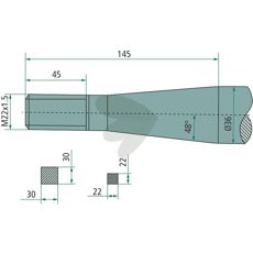 Konisk møtrik Weidemann M22X1,5 - 54549, perfekt til ballespyd og landbrugsmaskiner.