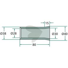 Svejsedæksel til pinde M22 og M24, perfektion til traktor tilbehør.