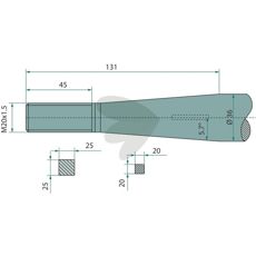 Ballespyd konisk møtrik til Kverneland og Kongskilde, M20X1.5, perfekt til landbrug.