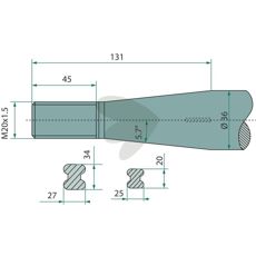 Stoll - JF ballespyd konisk møtrik M20X1,5, designet til optimal ydeevne.