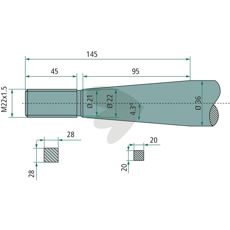 Balspyd konisk møtrik Bressel & Lade M22X1,5