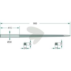 Lige balspyd til svejsning, perfekt til tilpasning og reparation inden for landbrug.