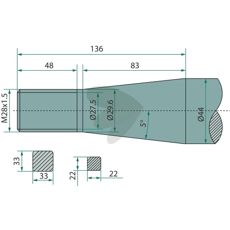 Kverneland ballespyd med konisk møtrik, ideel til effektiv håndtering af baller i landbruget.