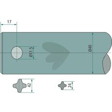 Lige ballespyd 55329, perfekt til at lette og effektivisere balletransport i landbruget.