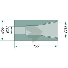 Svejsenav der muliggør sikker fastgørelse med drejesikring til balle spyd.
