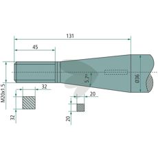 Balle spyd med konisk møtrik fra Kverneland, perfekt til balle arbejde.