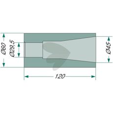 Balledup svejsebus M28 18100-36 - sikker og pålidelig til maskininstallation.