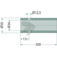Svejsebøsning, beregnet til at forbedre og forstærke svejsesømme.