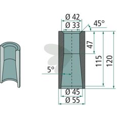 Svejsebøsning 55307, nem at bruge og sikker til alle svejseapplikationer.