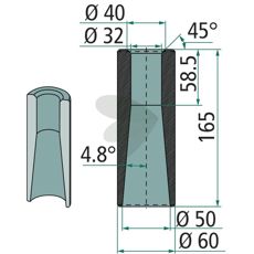 Svejsebøsning 55099 tilbyder høj kvalitet og ydelse til maskinvedligeholdelse.