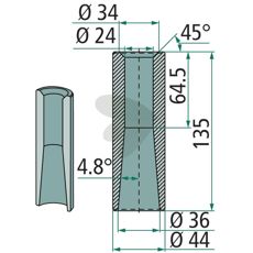Svejsebøsning 56017 er en vigtig del i traktorsystemer for holdbar drift.