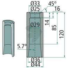 Svejsestuds 56021 sikrer høj ydeevne og lang levetid.