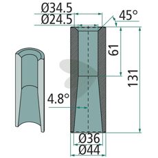 Svejsestuds 55867 bruges i mange forskellige maskiner og systemer.
