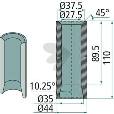 Svejsestuds - 54396, en stærk og pålidelig maskindel.