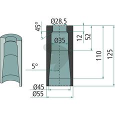Svejsestuds - 55531, sikrer maksimal støtte og styrke.