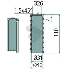 Svejsbøsning 56041, bidrager til maskinens overlegne ydeevne og effektivitet.