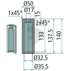 Svejsbøsning - 56045