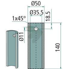 Svejsbøsning, uundværlig for at sikre udstyrets funktion.