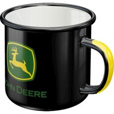 Emaljekrus John Deere 360 ml, perfekt til at nyde din yndlingsdrik.