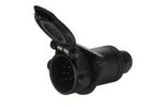 15-polede Hella stikkontakt, ideel til forskellige applikationer inden for transport og køretøjer.