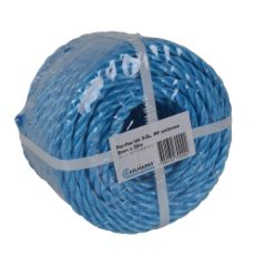 Polyreb blåt i 6 mm tykkelse, 30 meters spole, perfekt til landbrug og byggearbejde.