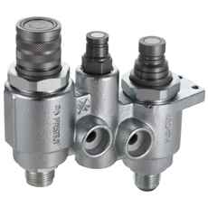 Flat-Face Hurtigkobling Blok 1/2