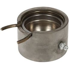 Tipcylinder med kuglekop og låsestykke for sikkerhed og stabilitet.