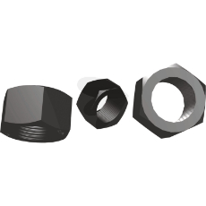 Møtrik 7/8" UNC, essentiel for at sikre skovltandens styrke og fasthed.