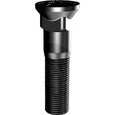 1" x 2 3/4" UNC skrue til skovltand, robust til landbrug og byggeprojekter.