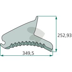 Kniv til Mc Hale rundballepresser, for en nem og effektiv høballing.