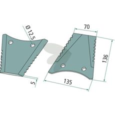 Halmhakke kniv 228478, en effektiv løsning til halmhåndtering.