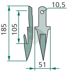 Finger Middelsnit, perfekt til alsidig anvendelse i både landbrug og industri.