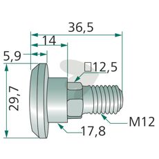 Knivbolt 018824, ideel til forskellige snitmaskiner.
