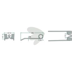 Mengele 195 mm pick-up pinne, effektiv indsamling for højeste ydeevne.