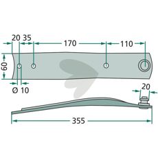 Knivholder 300163, robust og pålidelig til effektiv knivhåndtering.