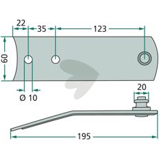 Knivholder 300263, ideel til at bevare knivens skarphed og anvendelighed.