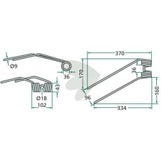 Cremefarvede fjederstifter til rotorrive, perfekt til modifikation og reparation.