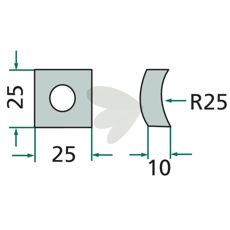 Konkavmøtrik, ideel til montering i forskellige maskindele.
