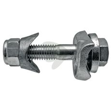 Komplet beslag med M12 skrue, ideelt til flere anvendelsesområder.