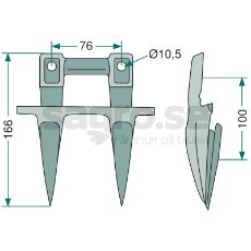 Dobbeltfinger, perfekt til præcision og effektivitet i arbejde.
