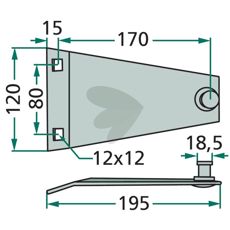 Knivholder 1115430, en nødvendig komponent for effektiv traktorbrug.