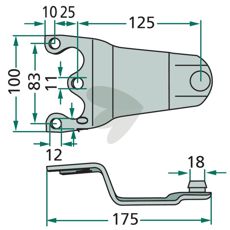 Knivholder 11519, sikker og holdbar til brug inden for landbruget.
