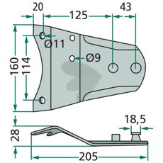 Knivholder 122537, en vigtig del for effektivt arbejde i landbruget.