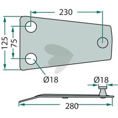 Knivholder 511040060, designet til præcision og pålidelighed.