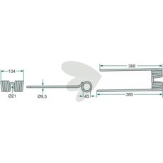 Grøn pind til roterende rive, perfekt til at bearbejde forskellige jordtyper.